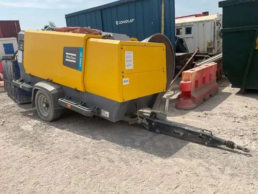 2019 Atlas Copco XAMS 367 Trailer Mounted Construction Diesel Air Compressor