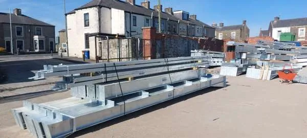 Unused Galvanised Steel Frame Agricultural Building 100' x 50' x 16' with Purlins