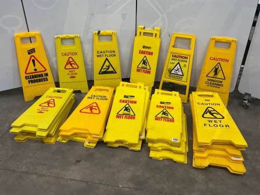 Quantity of Wet Floor/Cleaning In Progress Signs - photo 1