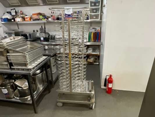 Stainless Steel 60 Plate Mobile Rack - photo 1