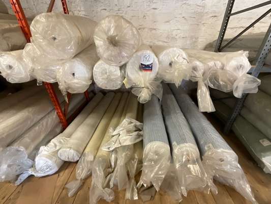 Approx 24 Rolls Various Fabric in Bay of Racking - photo 1