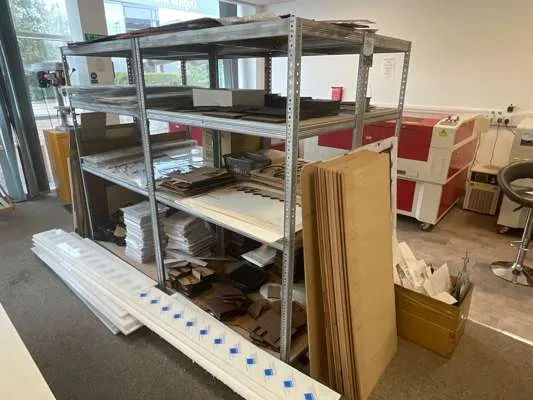 4 x Bays Boltless Metal Racking & Contents