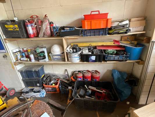 Quantity of Hand Tools, ToolBoxes & Extinguishers as Lotted - photo 1