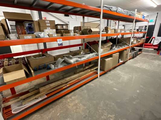 Quantity Various Spares / Parts on Pallet Racking - photo 1