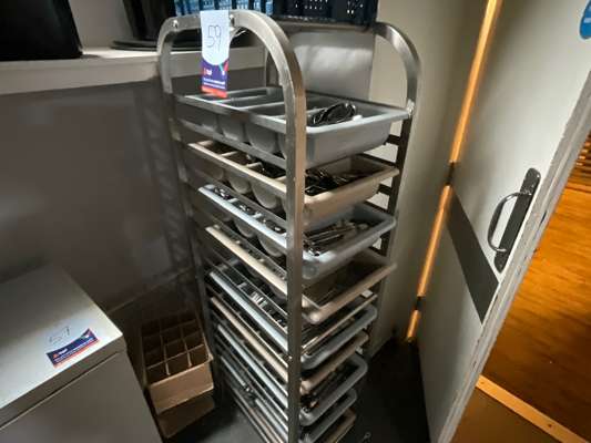 Mobile Tray Rack & Contents - photo 1