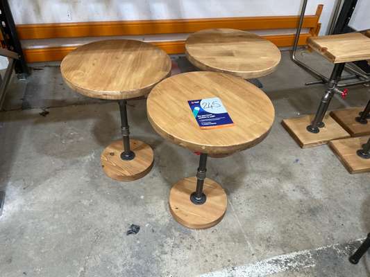 3 x Industrial Style Base Side Tables - photo 1