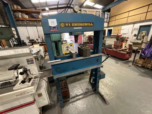 TI Churchill 60T Hydraulic Workshop Press — photo 1