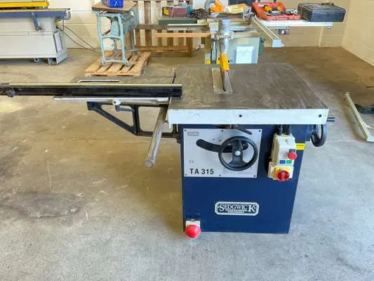Sedgwick TA315 Heavy Duty Tilting Arbor Saw Bench, 415V