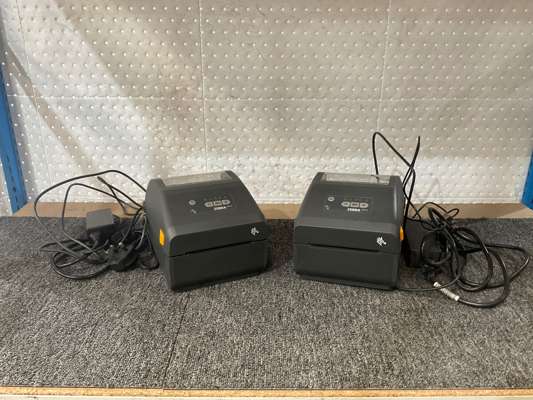 2 x Zebra ZD421 Label Printers 240V