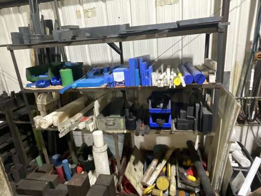 Metal Storage Rack & Contents as Lotted - photo 1
