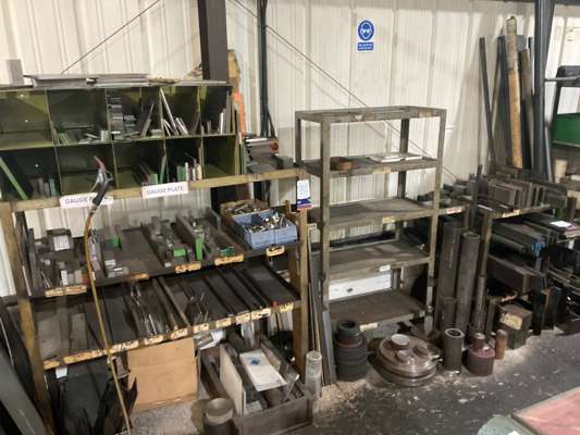 Metal Storage Rack & Contents as Lotted - photo 1