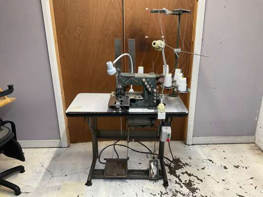Kansai Special DFB-1404PMD 4-Needle Flat Bed Chainstitch Industrial Sewing Machine 415V - photo 1