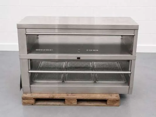 Henny Penny Style 2-Tier Heated Chicken Warmer / Hot Food Display Cabinet