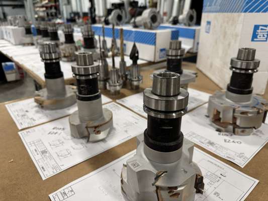 Complete Leitz 'Lignum' Tooling System for CNC & Moulder – 40mm & HSK - Cost over £70,000 new - See Description