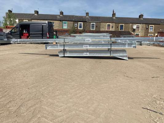 Unused Galvanised Steel Frame Agricultural Building - 40' x 20' x 12' with Purlins - photo 1
