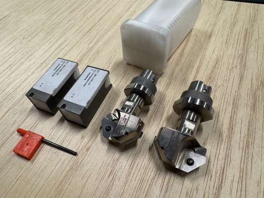 Pair of Stegher KF-Mini QC HSK C32 Profile Cutter Heads - photo 1