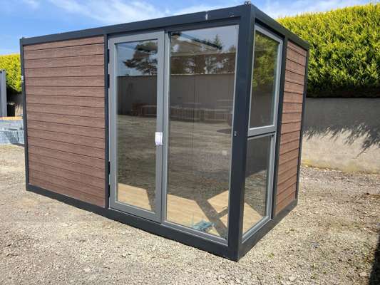 Unused 13ft x 9ft Garden Room / Office - Wooden Effect Cladding