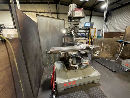 XYZ KRV3000 Turret Milling Machine with Acu-Rite Digital Readout System 415v - photo 1