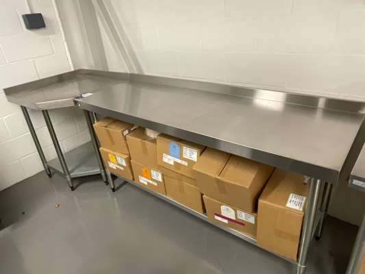 2 x Vogue Stainless Steel Tables — photo 1