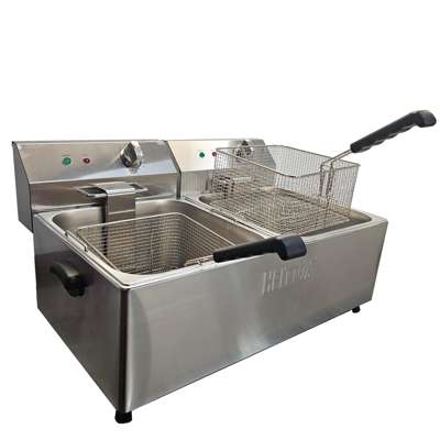 Heittox Twin Tank 11L Table Top Electric Fryer FT11 240v Boxed & Unused