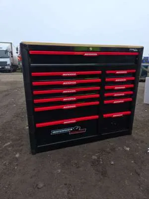 Unused Deutschtech Werkzeug - 13 Drawer Workbench, 12 Trays Tools, Castor Wheels