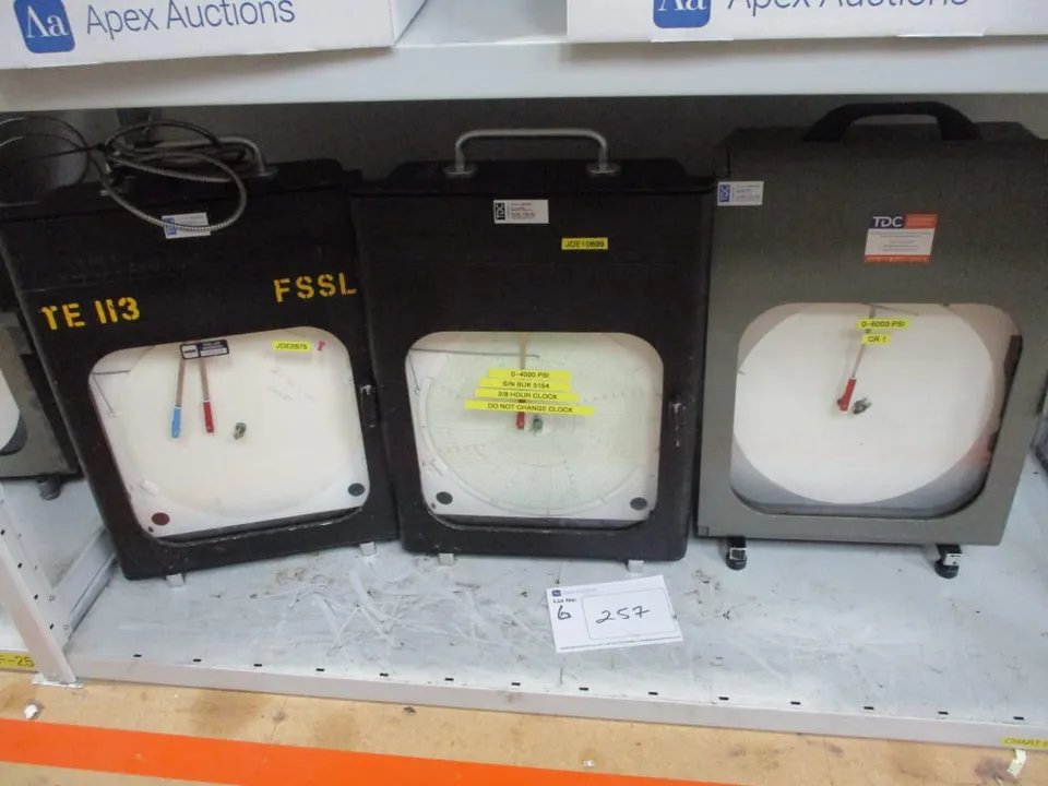 (6) Assorted Instrumentation Mechanical Chart Recorders