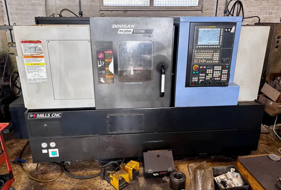Doosan Puma GT2100 CNC Slant Bed Lathe With Doosan-Fanuc I Series Control