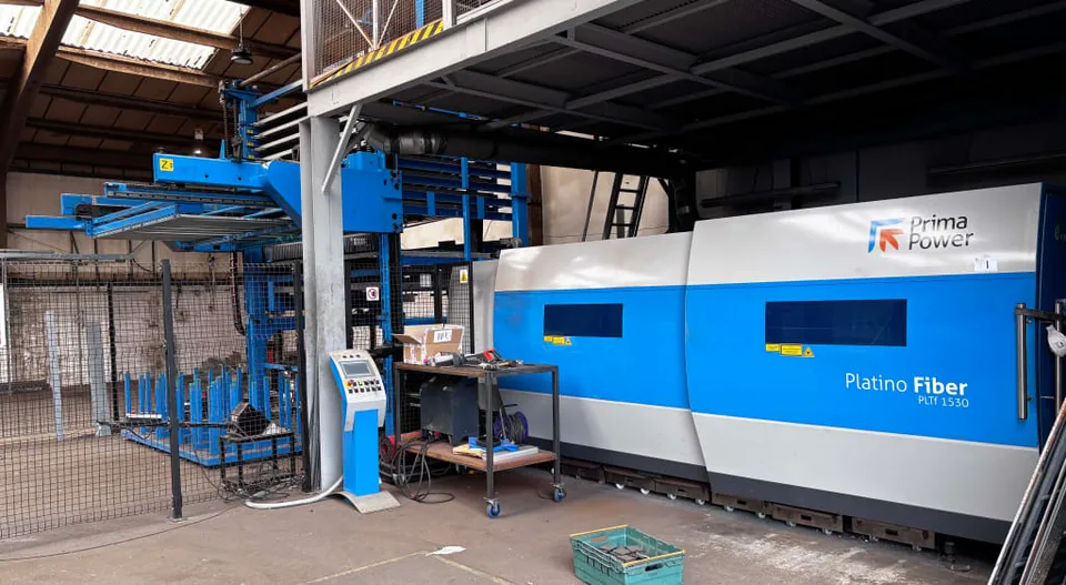 2018 Prima Power Platino Fiber PLTF 1530 CNC Laser Cutting Machine With O.M.S Sordella Pallet Loading System with Siemens Touch Simatic HMI