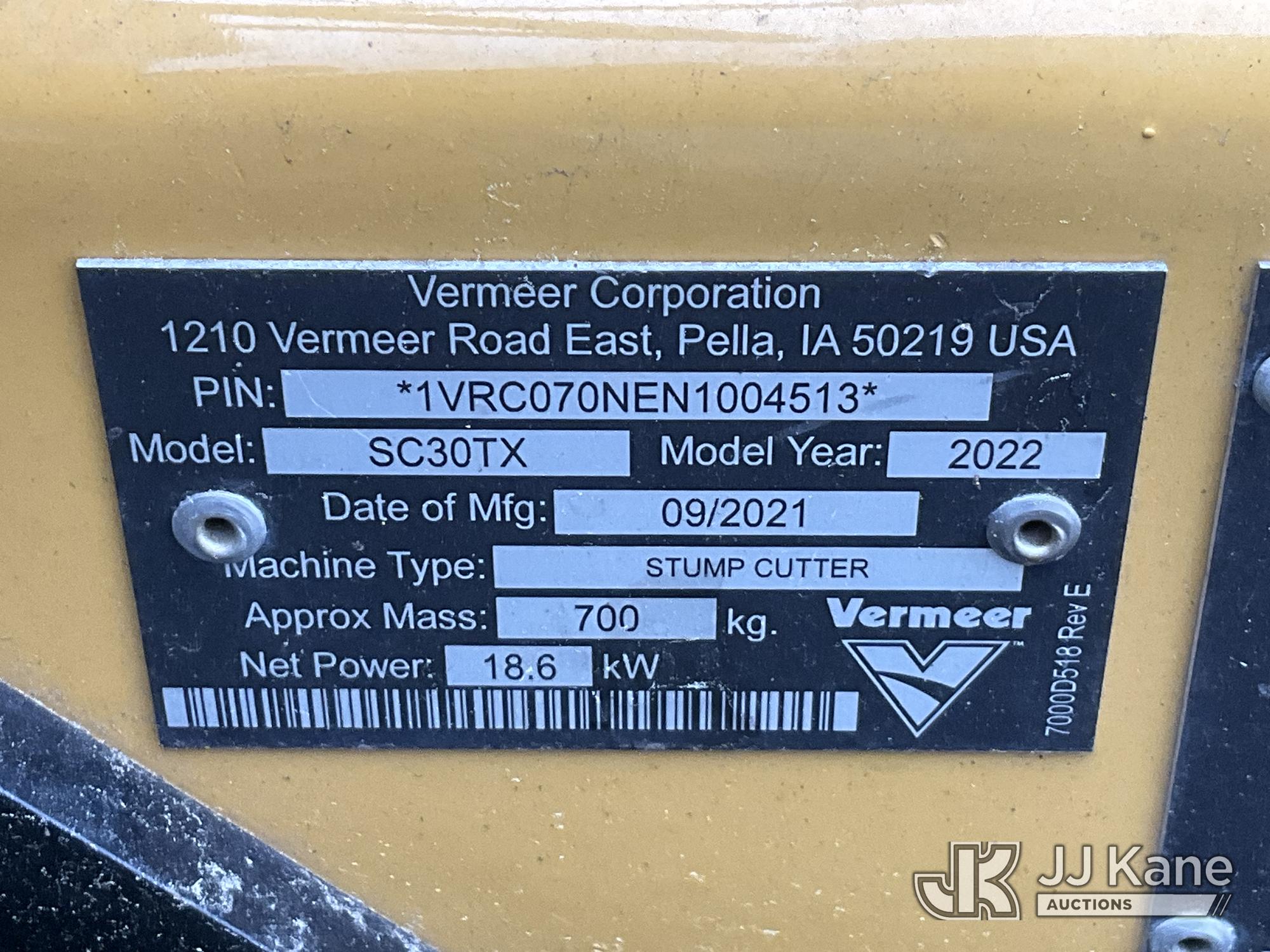 2022 Vermeer SC30TX Stump Grinder (1613939) - photo 5