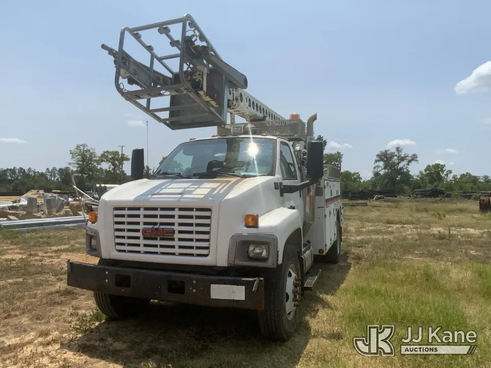 Altec A-T40C Telescopic Non-Insulated Cable Placing Bucket Truck On 2005 GMC C8500 Utility Truck (1631201)