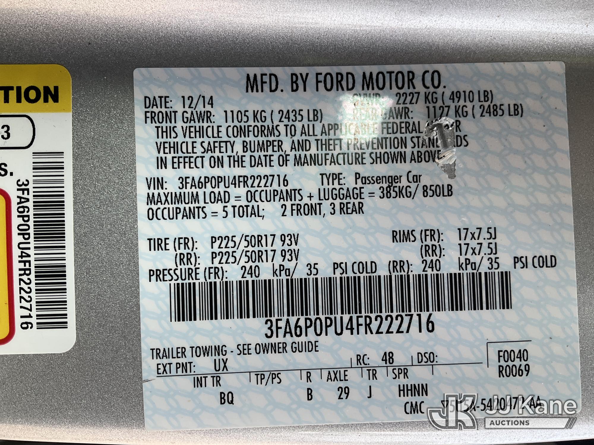 2015 Ford Fusion Energi 4-Door Sedan (1632390) - photo 5