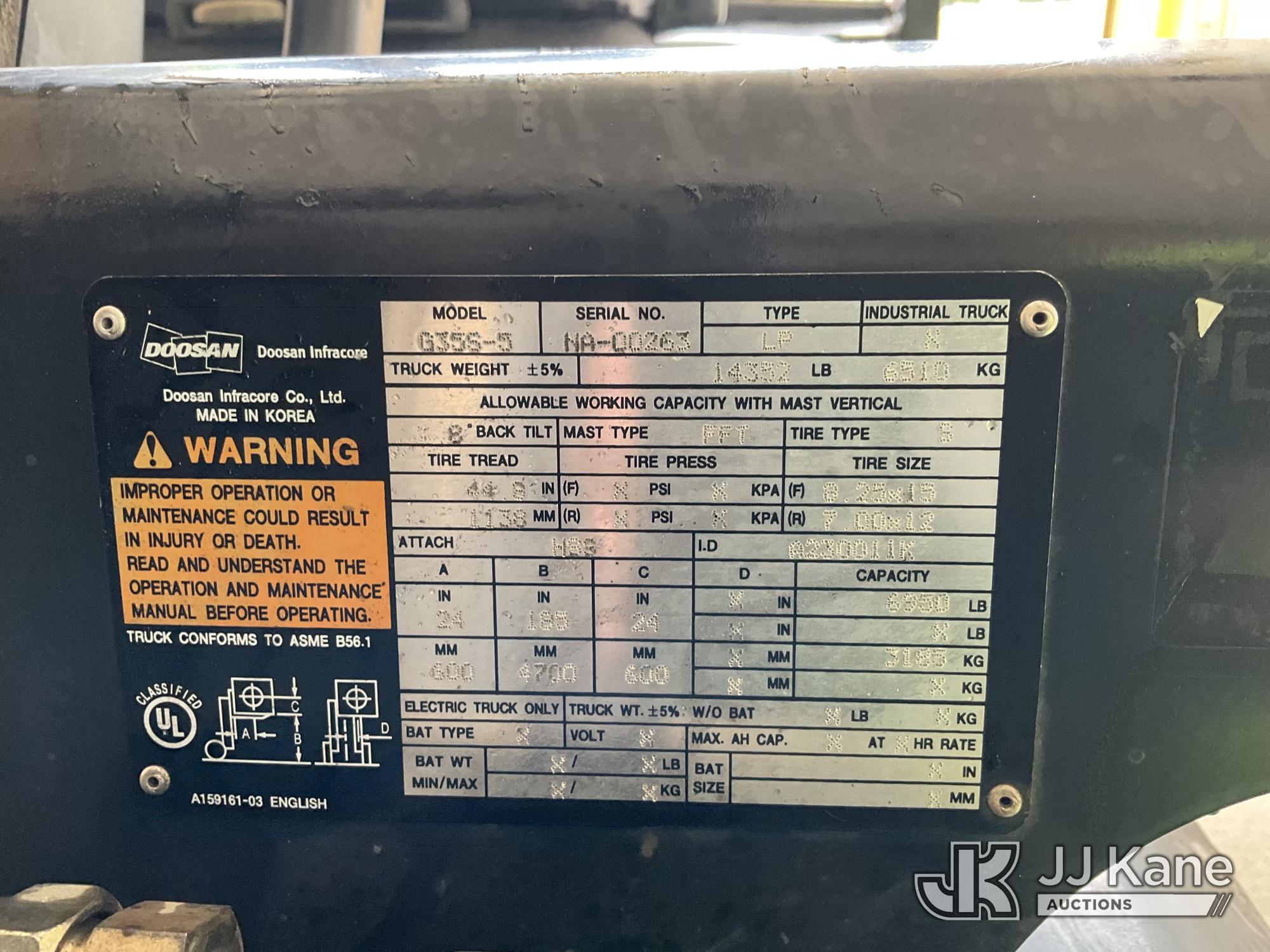 Doosan G35S5 Pneumatic Tired Forklift (1632698) - photo 5
