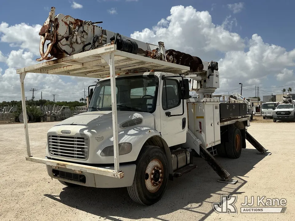 Altec DM47B-TR Digger Derrick On 2014 Freightliner M2 106 Flatbed/Utility Truck (1633701)