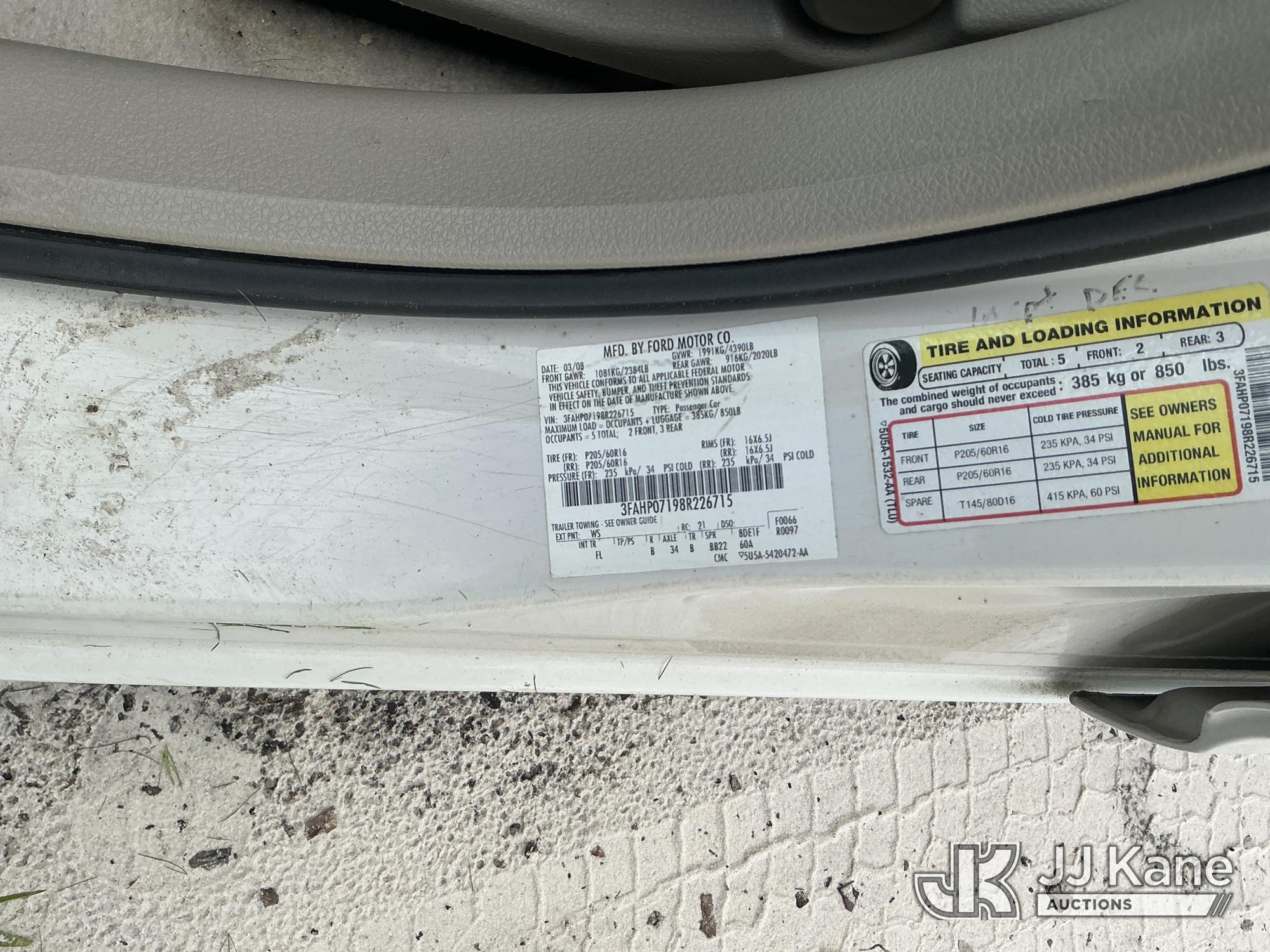 2008 Ford Fusion SE 4-Door Sedan (1633919) - photo 5