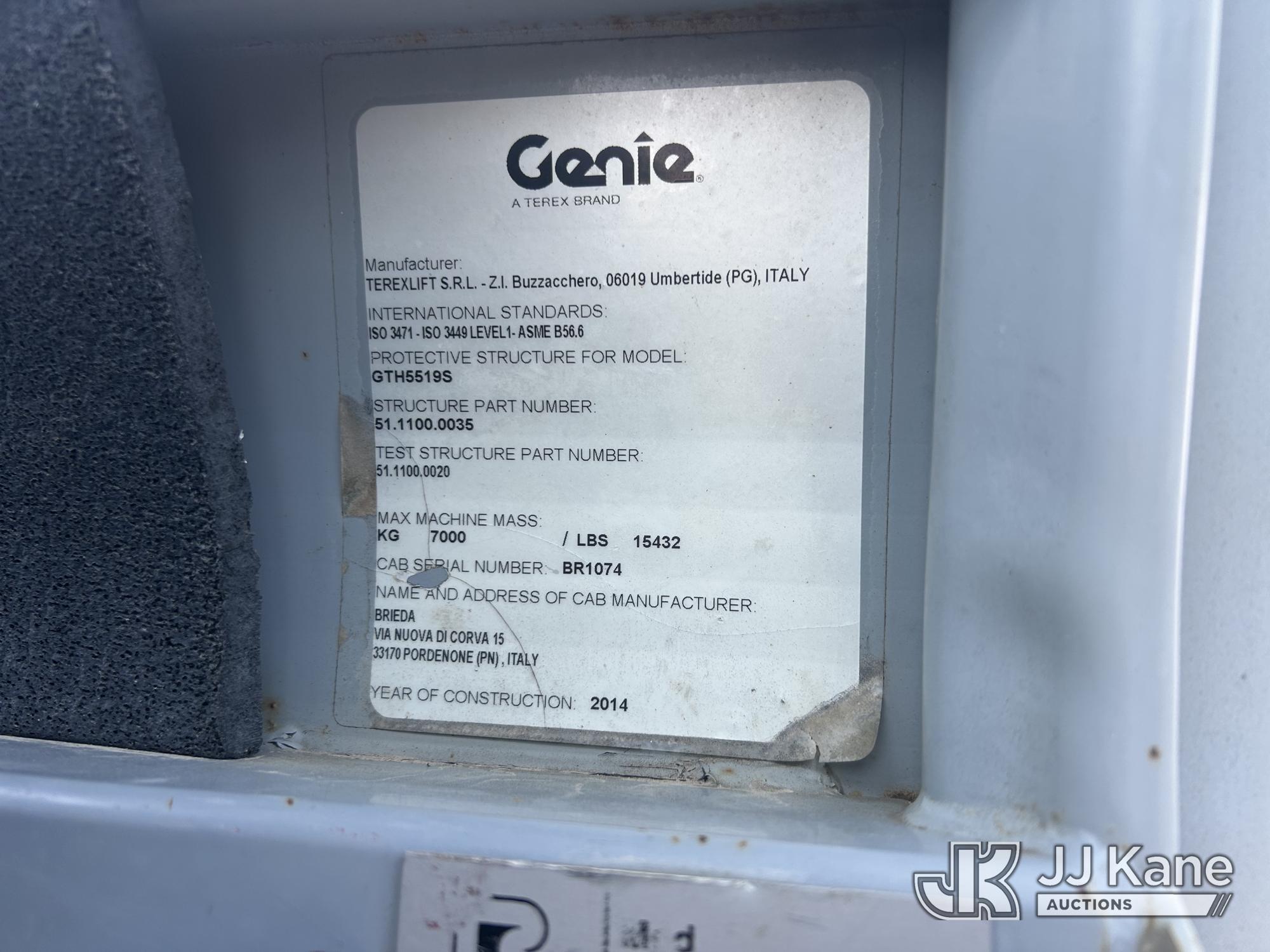 2014 Genie GTH-5519 Rough Terrain Telescopic Boom Forklift (1634280) - photo 5