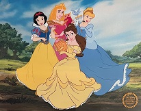Disney Fine Art Collection 5 Limited Edition Sericel Animation $2,995! - photo 1