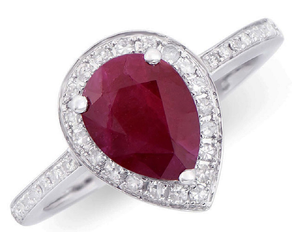 NEW $6,680 Value! 2.01 Cts GLS Certified Natural Diamond Ruby 14K Gold Designer Ring - photo 1