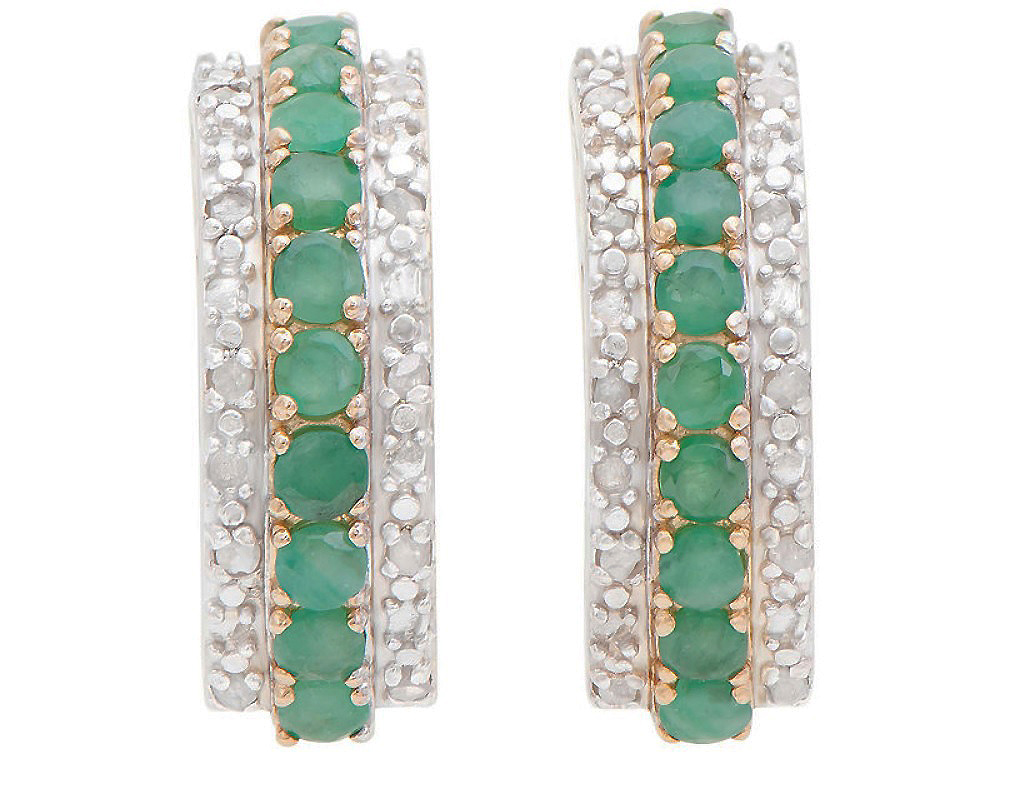 $2,295 Value! 2.23 Cts of Natural Diamond Emerald Designer Earrings NEW - photo 1