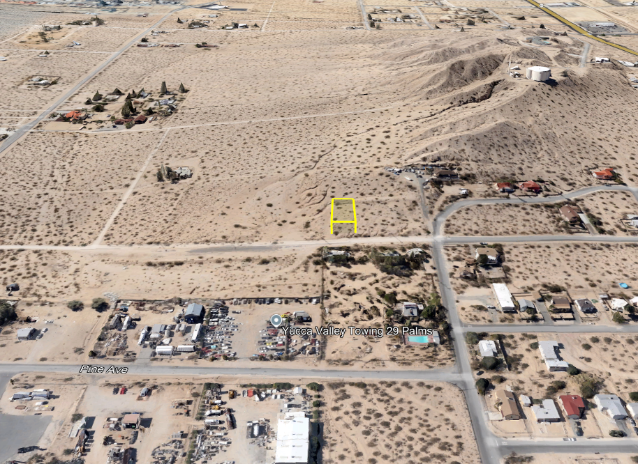 owner financed 29 PALMS NEAR JOSHUE TREE 8314 SQUARE FOOT LOT Bullion Ave in Twentynine Palms, CA - photo 1