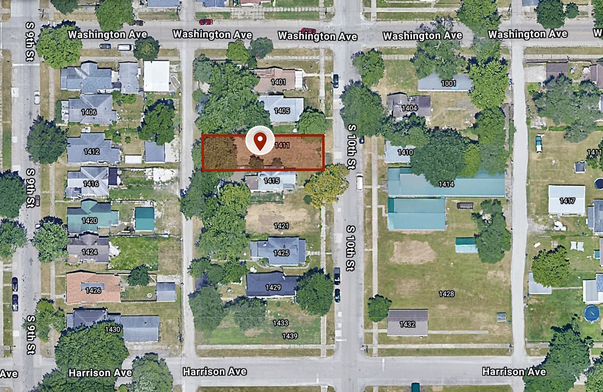 ($1-Bid) (No-Reserve) Large Residential Lot 1.2 Miles from Indiana State University - photo 1