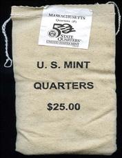 $700,000.00 Potential? Unopened Mint Bag - 2000P Massachusetts Qtrs! - photo 1