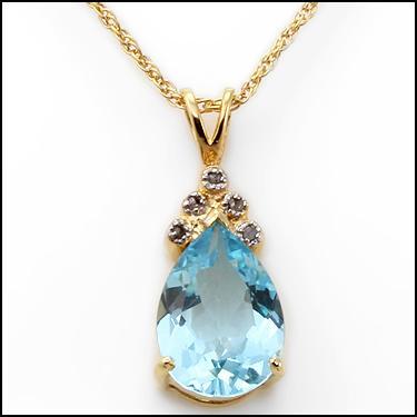 $1,895 Value! 5.09 cts Natural Blue Topaz & Diamond 18KGP Designer Necklace - photo 1