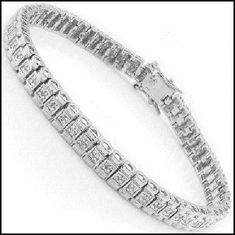 $2,785 Value! 0.58 Ctw Natural Diamonds Designer Bracelet NEW - photo 1