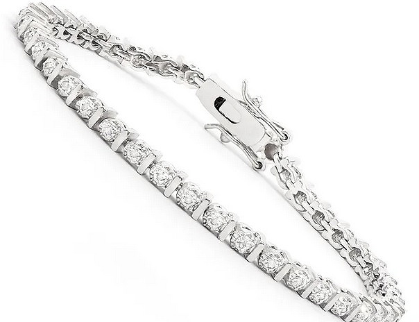NEW $2,375 Value! 0.36 Ctw Natural Diamonds Designer Bracelet - photo 1