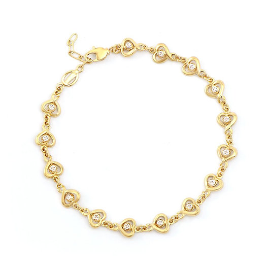 NEW $2,275 Value! 0.19 Ctw Natural Diamonds Designer Bracelet - photo 1