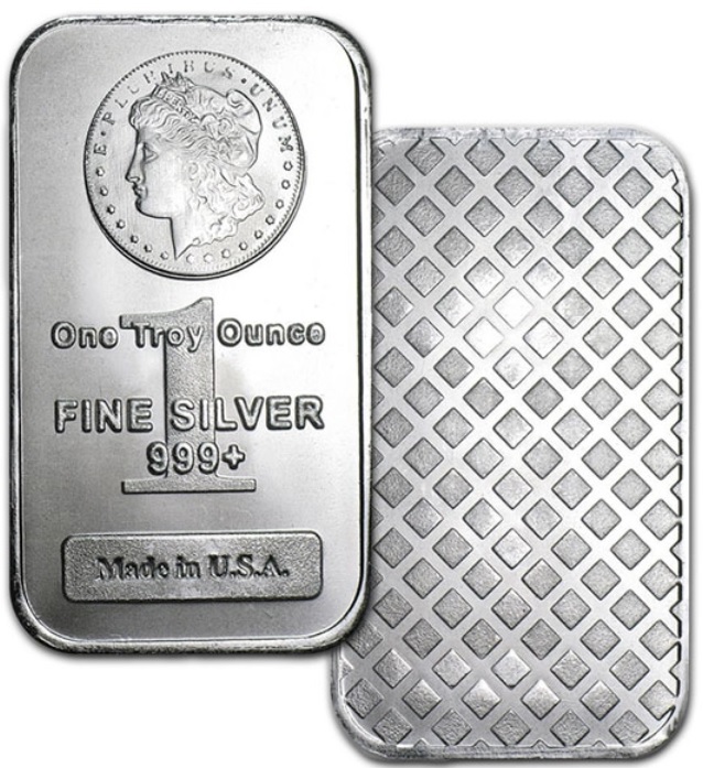 Great Investment! Morgan Design Silver Bar - 1 Ounce .999 Pure IRA Approved - photo 1