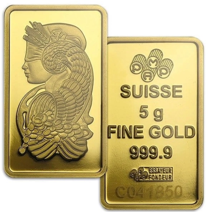 Great Investment! PAMP Suisse Gold Bar, 5 Gram, .9999 Pure IRA Approved - photo 1