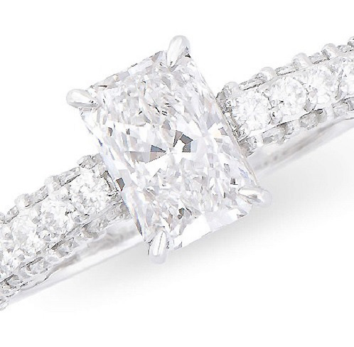 NEW $13,895 Value ! 1.88 Ctw IGI Certified Lab Diamond Designer Ring F VVS IDEAL Cut - photo 1