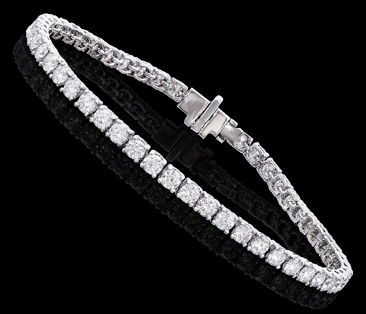 NEW $18,895 Value! 5.79 Ctw IGI Certified Lab Diamond 14K Gold Designer Bracelet E-F VVS - photo 1