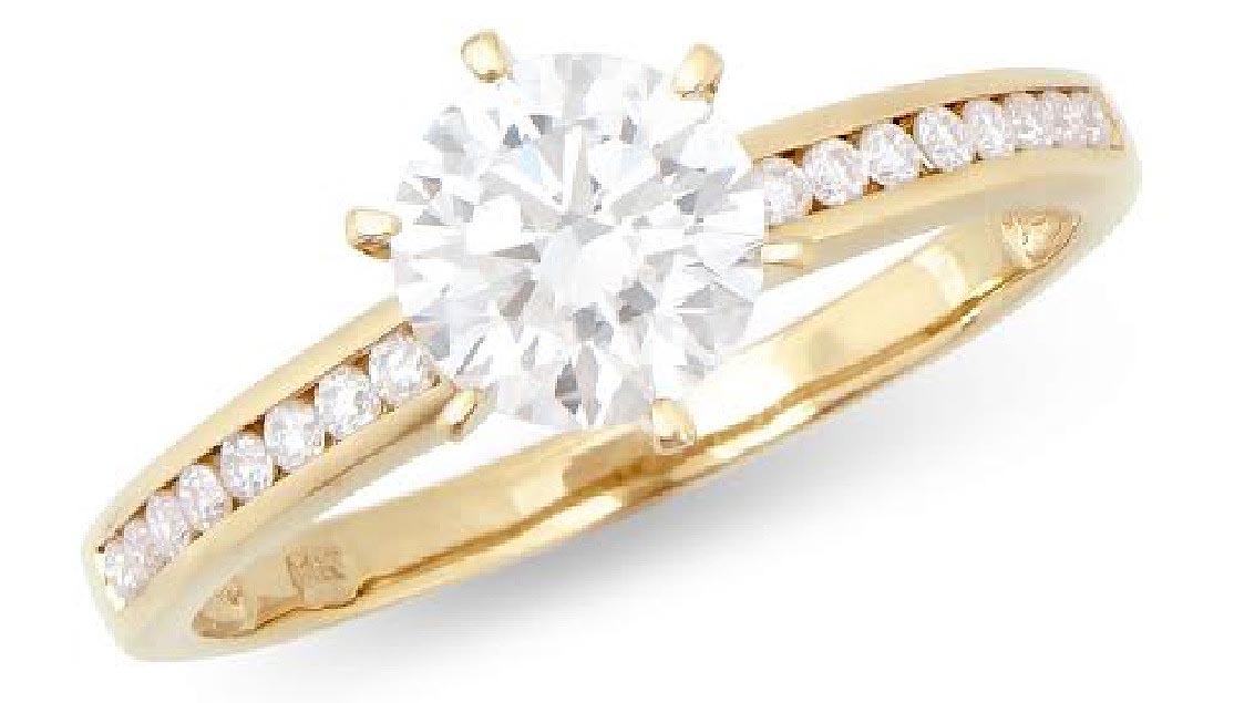 $12,495 Value! 1.34 Ctw IGI Certified Lab Diamond 14K Gold Designer Ring E-F VVS NEW - photo 1